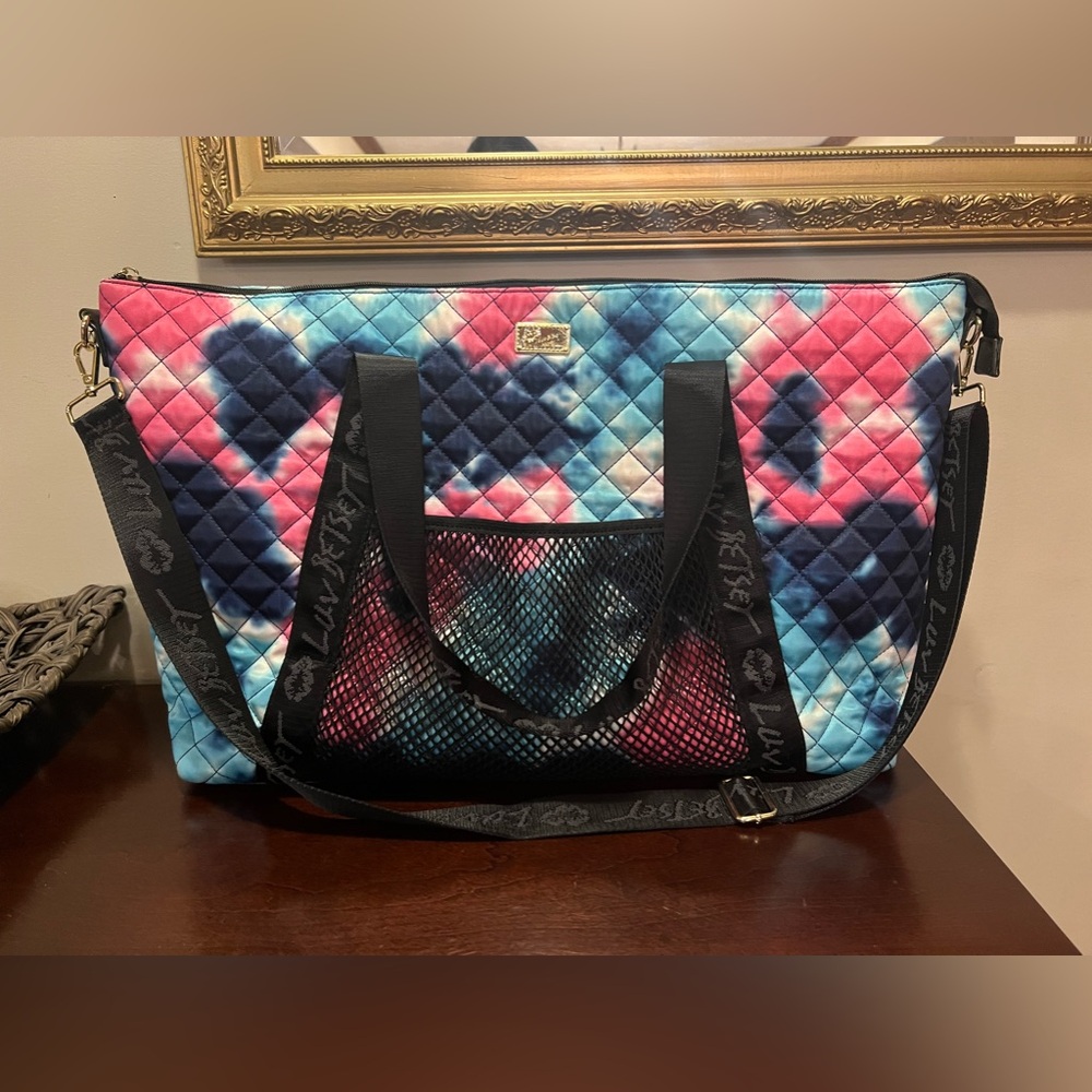 💋Betsey Johnson Multicolored Overnight/weekender💋